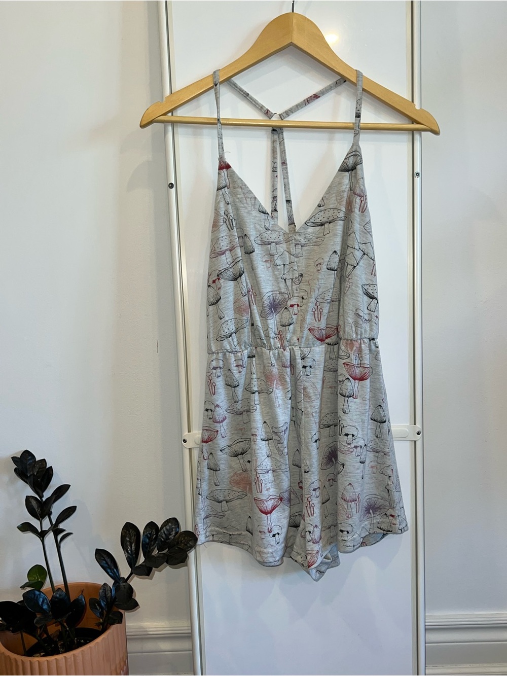 MINKPINK Mushroom Print Romper 🍄🍄‍🟫